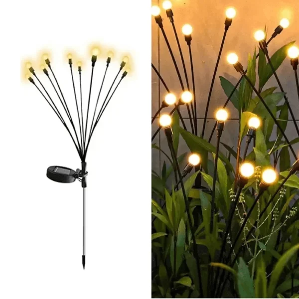 8 Dallı Ateş Böceği Solar Bahçe Lam&hellip;
