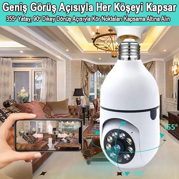 Ampul Kamera Harekete Duyarlı Gece Gör&hellip;