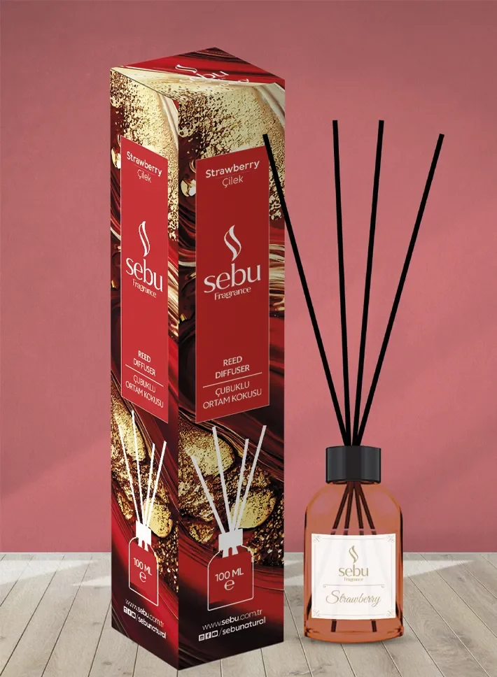 Çilek Ortam Kokusu Bambu Çubuklu Sebu &hellip;