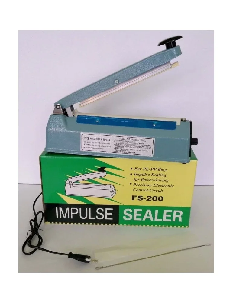 Egonex  20Cm  Metal Gövde Poşet Ağzı Yapıştırma Kapatma Makinası FS-200