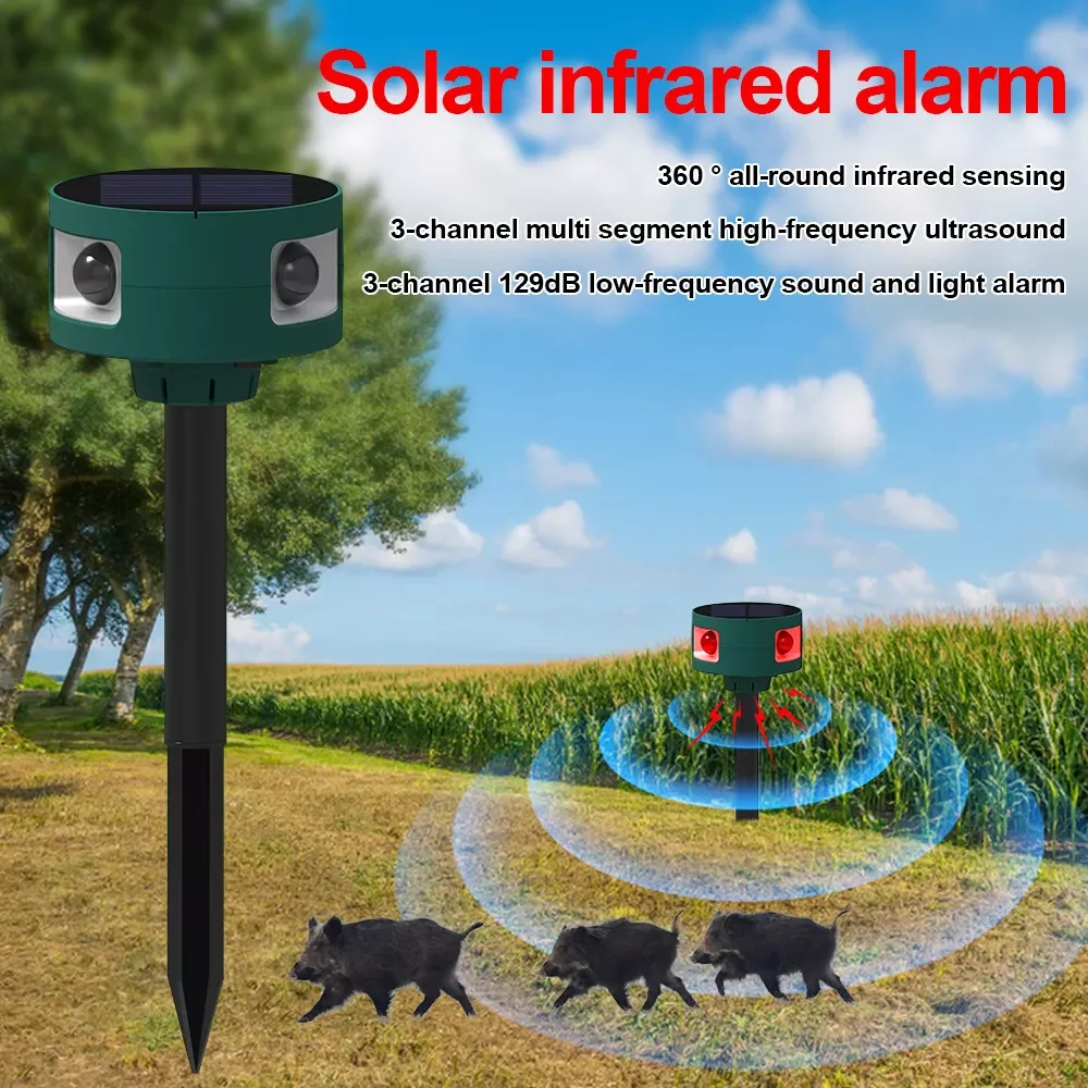 Egonex Güneş Enerjili Ultrasonik Hayvan Kovucu EG-26948