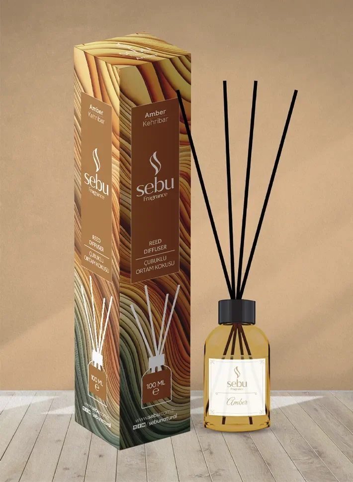 Kehribar Ortam Kokusu Bambu Çubuklu Seb&hellip;
