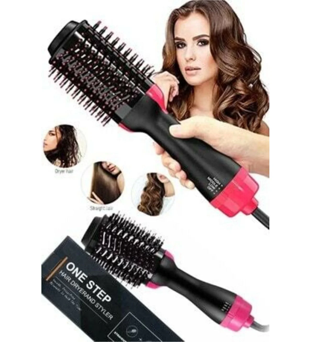 One Step Saç Şekillendirici ve Saç Düzleştirici Fön Tarağı&hellip;