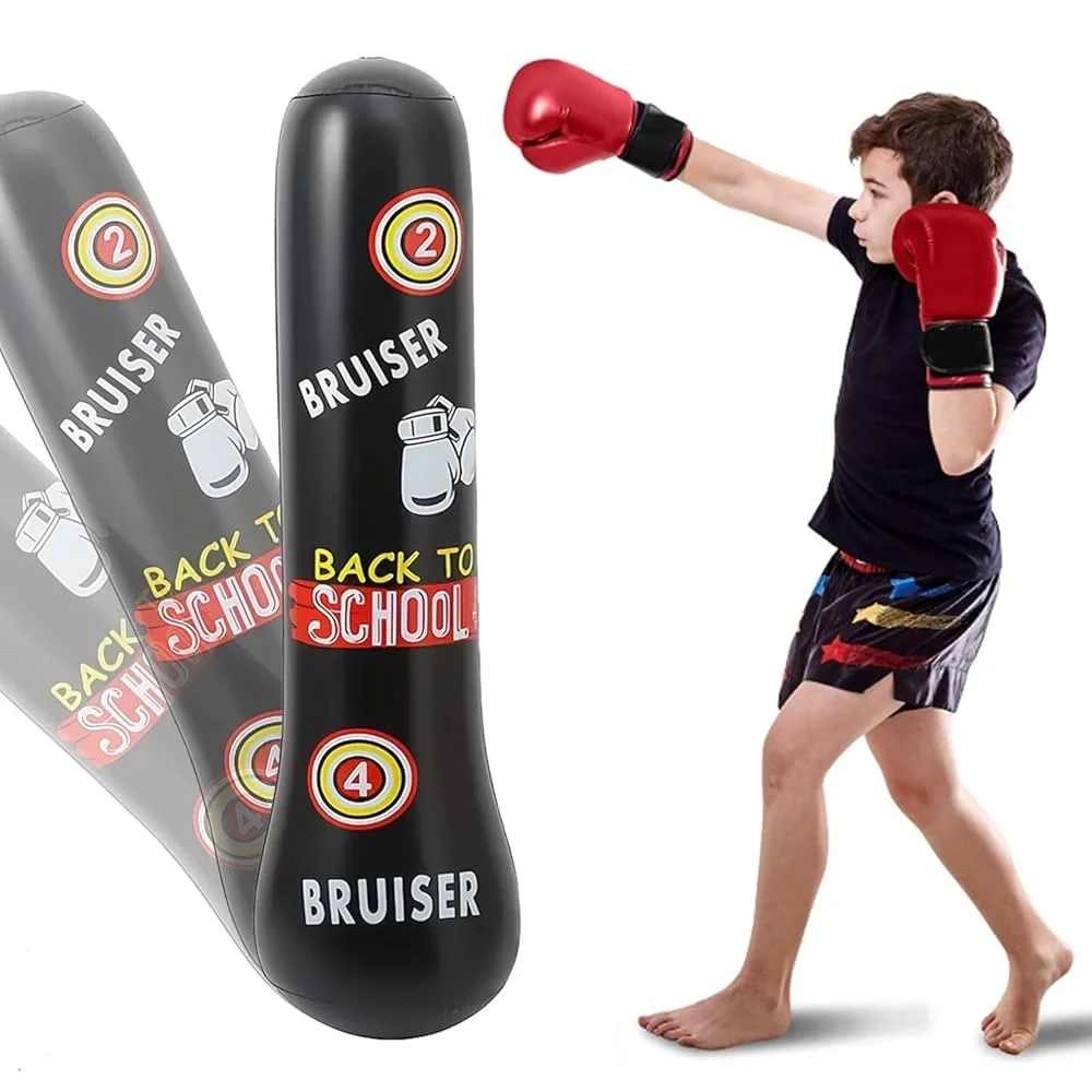 Şişme Boks Fitness Antrenman Dikey Kum Torbası PVC