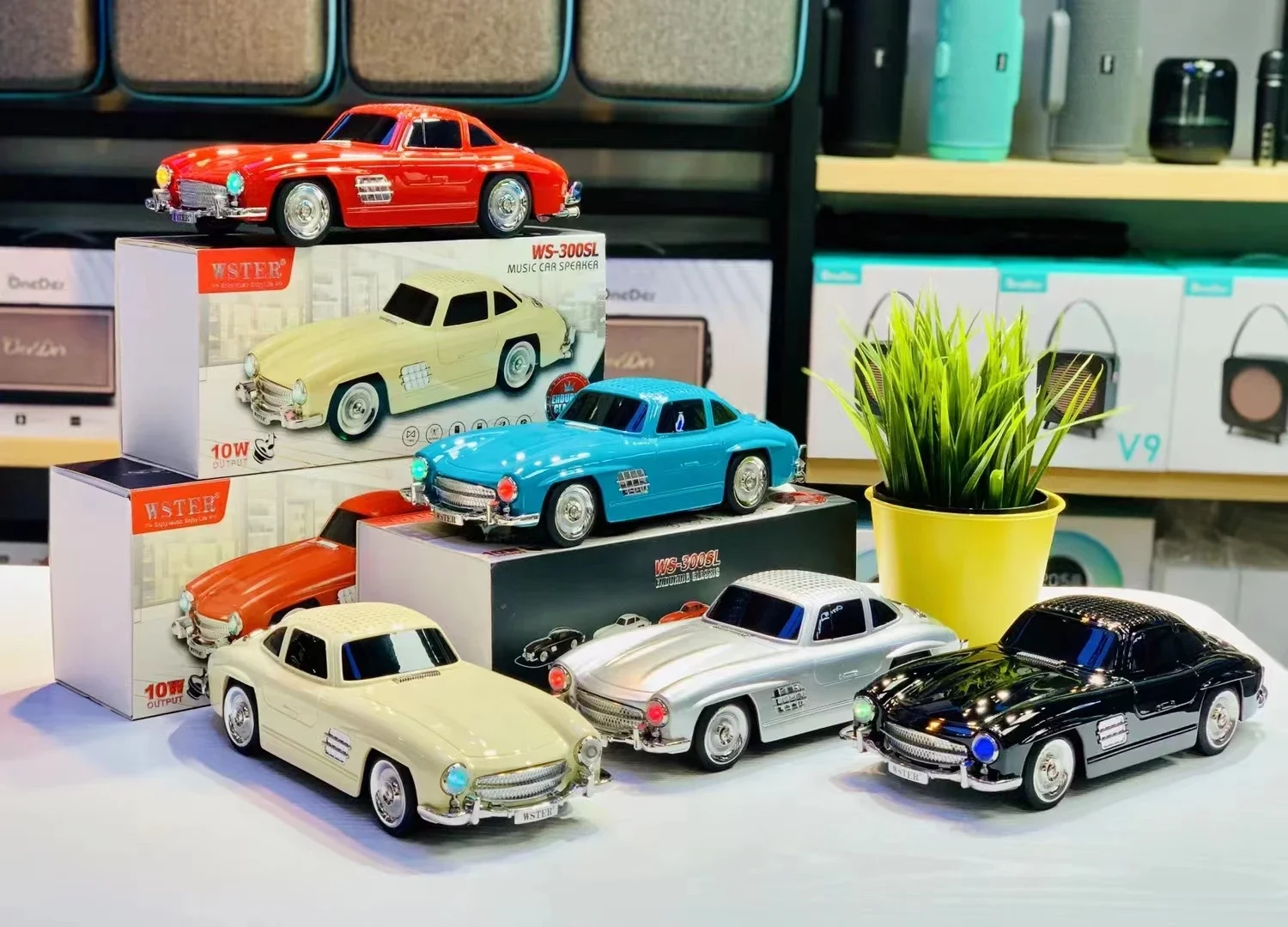 WS-300SL Klasik Benz Model 10W Bluetooth Hoparlör Fm Radyo USB&hellip;