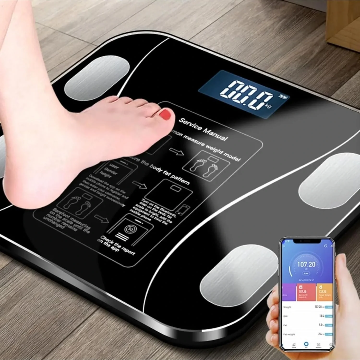 Yağ Ölçer Fonksiyonlu Dijital Baskül&hellip;