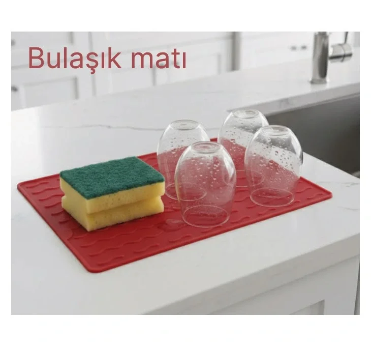 Egonex Silikon Bulaşık Kurulama Matı 30*40 cm Gıdaya ...